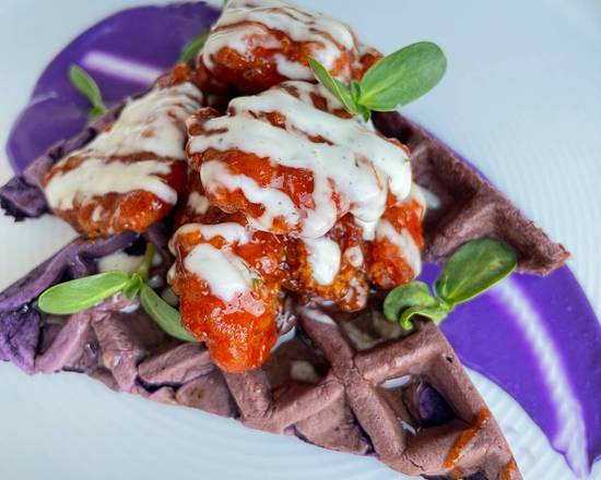 Chicken & Ube Waffles