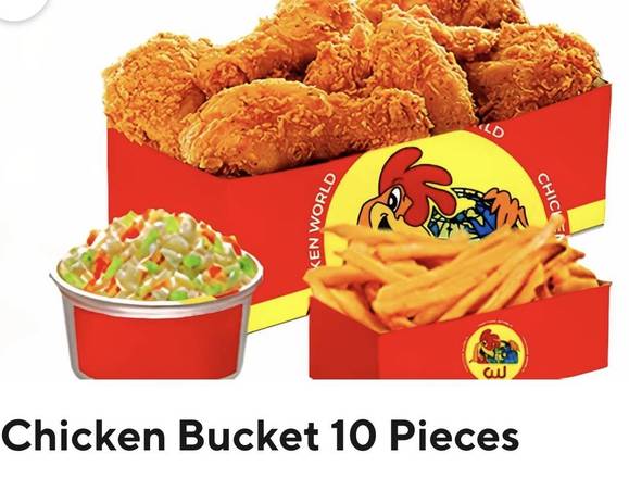 10 Pcs Fried Chicken Family Bucket