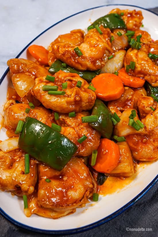 Crevettes à la sauce aigre-douce / Sweet and Sour Shrimp