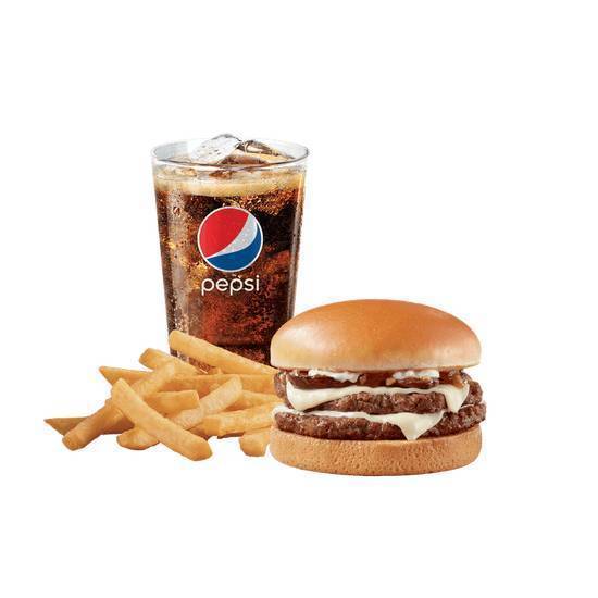 Mushroom Cheeseburger Combo