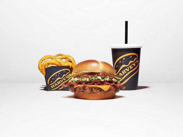 Angus Burger with Cheese & Bacon Combo