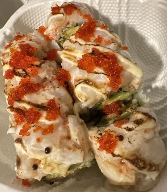 Flamed Chopped Scallop Roll