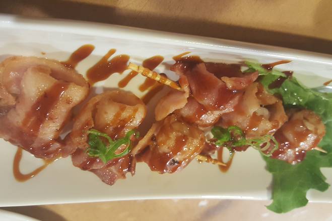 BBQ Bacon Scallops (2 skewers)
