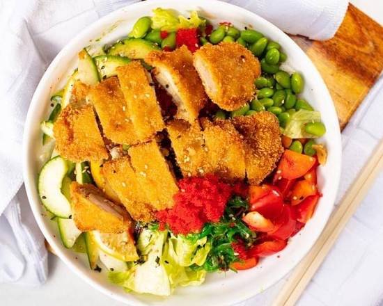 Poke bol au poulet frit