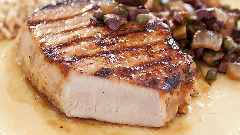 Grilled Pork Loin Chop