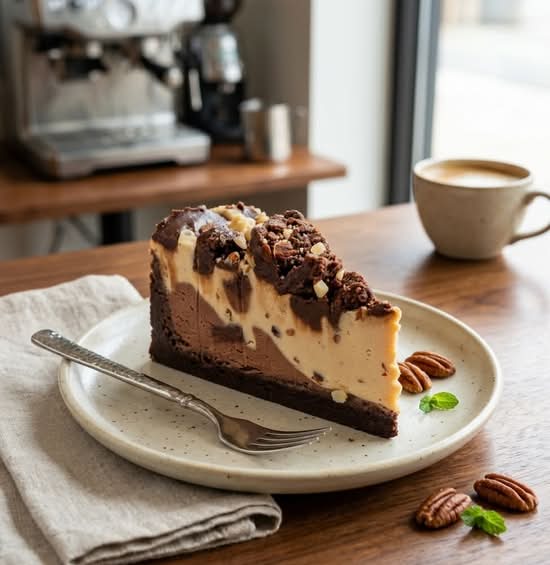 Peanut Butter Fudge Brownie Cheesecake