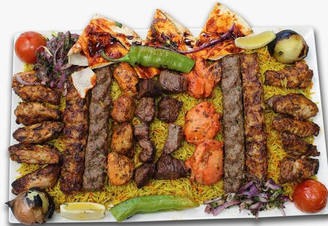 Option 1 on charcoal 10 skewers mixed grill