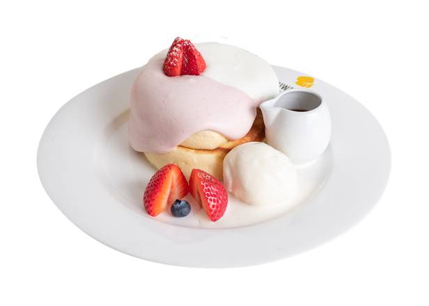 Strawberry Pancake with Chocolate Sauce
