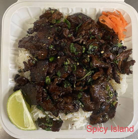 T4. Beef, Thai Basil & Chilli Pepper with Rice
