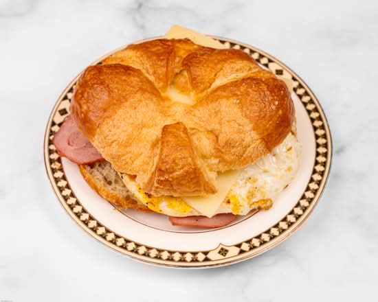 Croissant with Bacon, Egg & Cheese