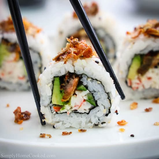 54. Salmon Skin Roll (6 Pcs)