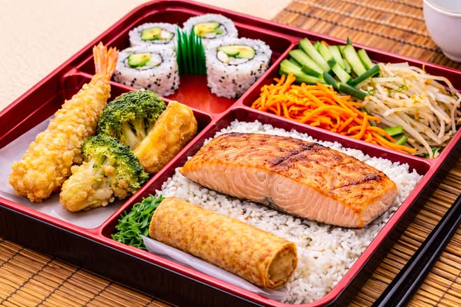 Salmon Bento Box
