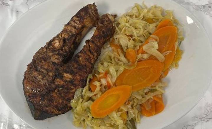 Jerk Salmon Steak