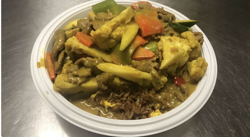 D12. Curried Beef Fried Rice