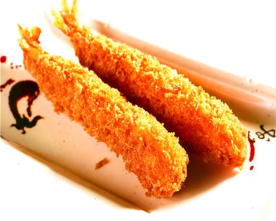 Crevette frites (3 mcx) / Fried Shrimps  (3 pcs), served with spicy sauce