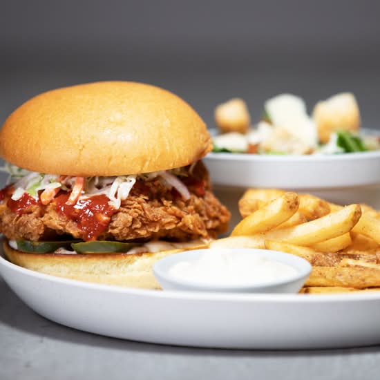 Ghost Pepper Crispy Chicken Burger