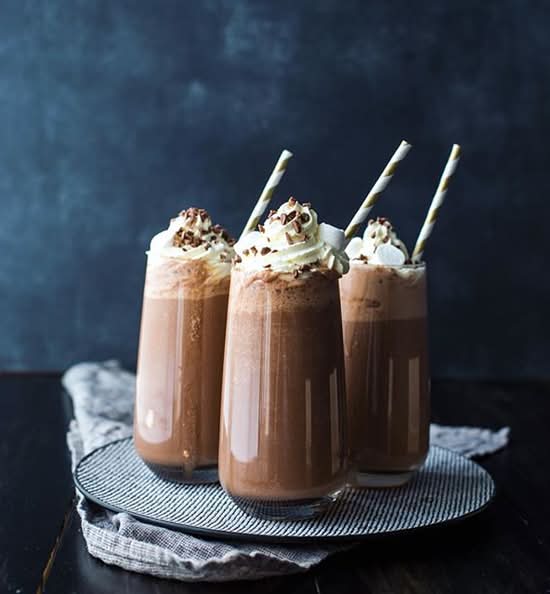 Frozen Hot Chocolate Milkshake