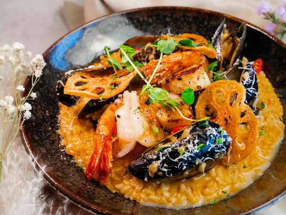 Southeast Asian Seafood Risotto