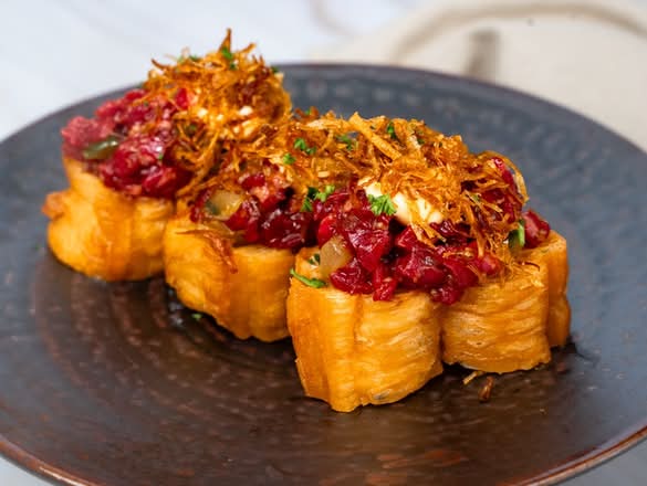 Beef Tartare w/Fried Dough