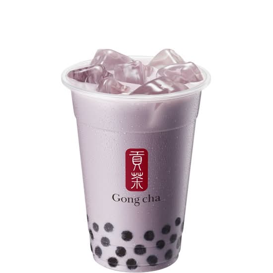 Taro Milk Tea w/Pearls