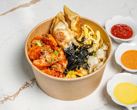 Sweet & Spicy Chicken Cupbap (Korean Dakgalbi Rice Bowl)
