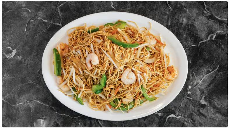 Shrimp Lo Mein (Skinny Noodle)
