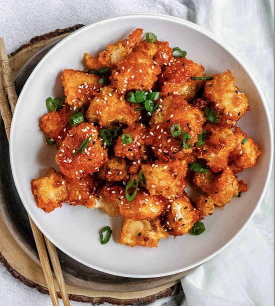 crispy cauliflower bites sweet chilli