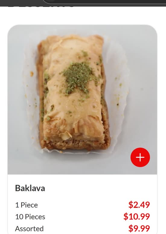 1 Pc Baklava