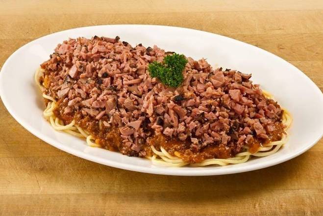 Spaghetti avec viande fumée / Spaghetti with Smoked Meat