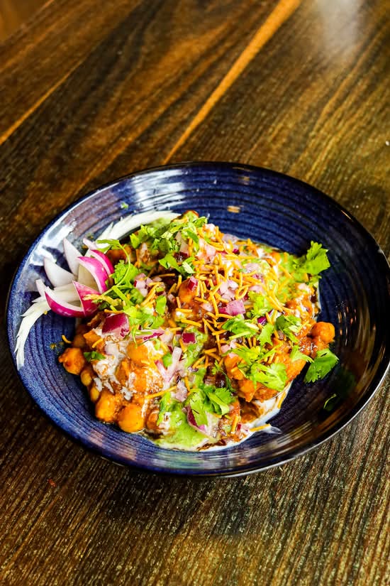 Veg Samosa Chaat