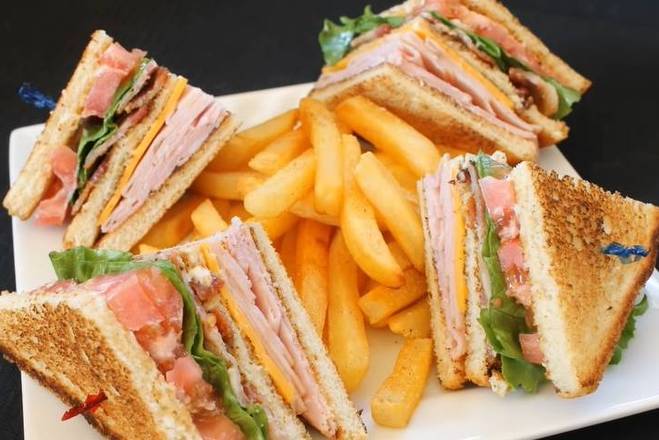 California Turkey Club  with Fries