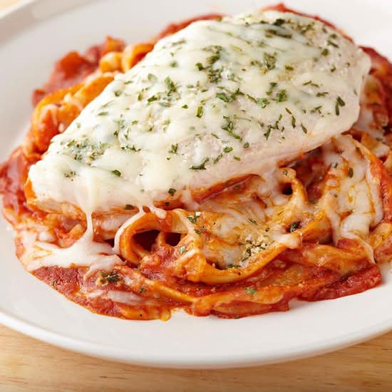 Chicken parmesan Spaghetti Pasta creamy tomato