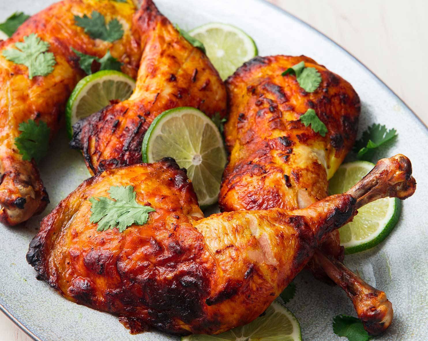 tandoori chicken  4 ( pc dark meat) with fries