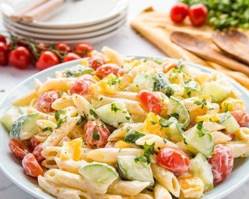 summer penne pasta salad