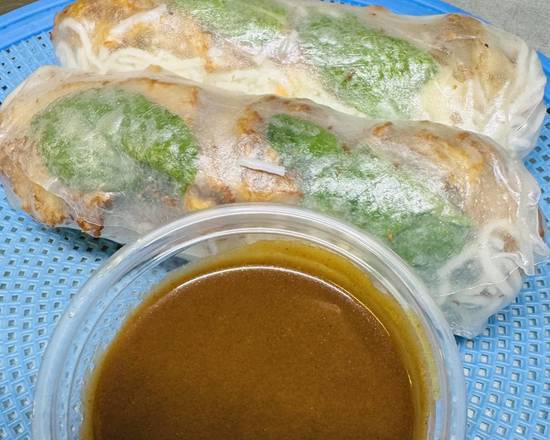 Vegan Chicken Rice Paper Wrap ( Peanut Sauce) / Gỏi Cuốn Gà Chay