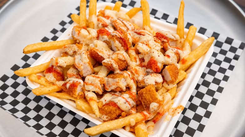 Chicken Tender Loaded Fries