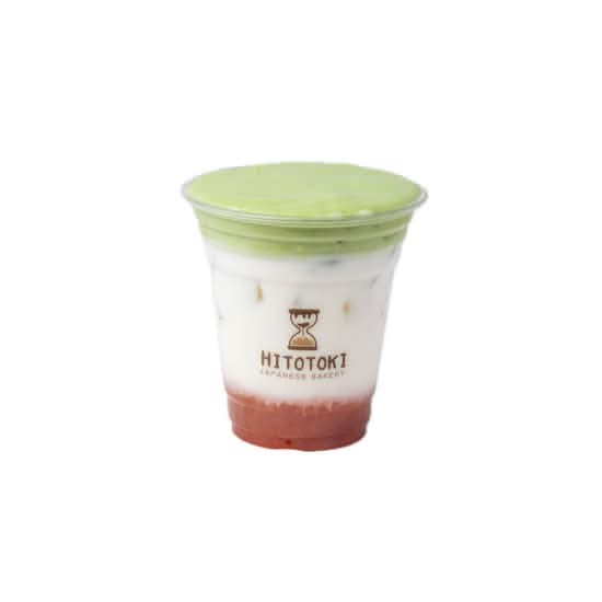 Strawberry Macha Latte