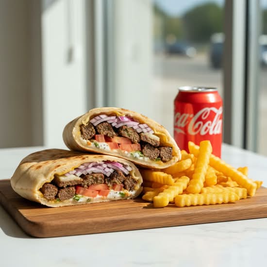 Beef Souvlaki Pita Wrap