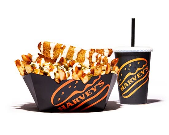 Pickle Pickle Poutine- Rg with a 20 oz drink