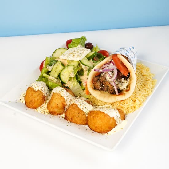 Assiette gyro traditionnel 1 pita / Traditional Gyro Plate 1 Pita