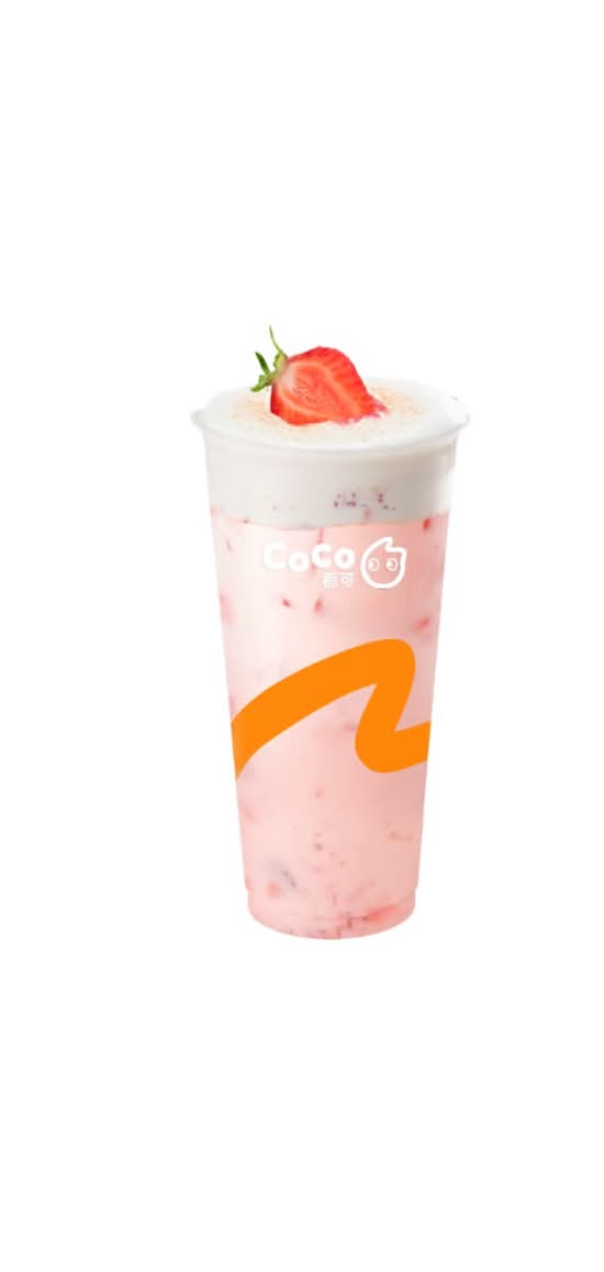 Fresh Strawberry Milk Tea
