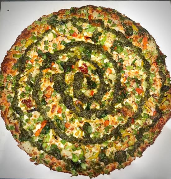 Pesto Veggie Pizza