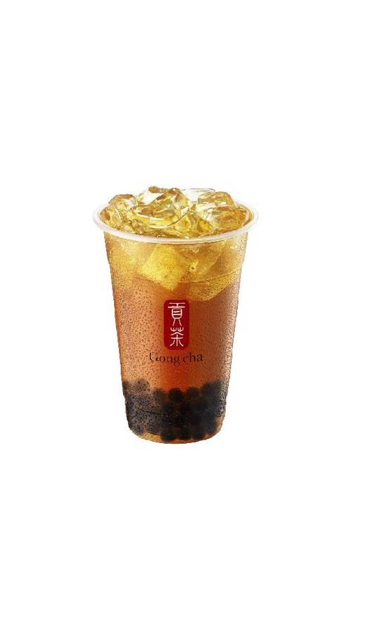 Peach Oolong Tea with Pearls