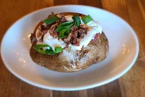 Side Loaded Baked Potato