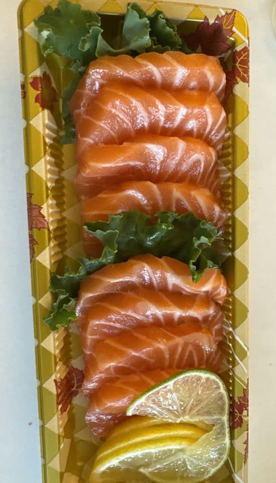 Salmon sashimi