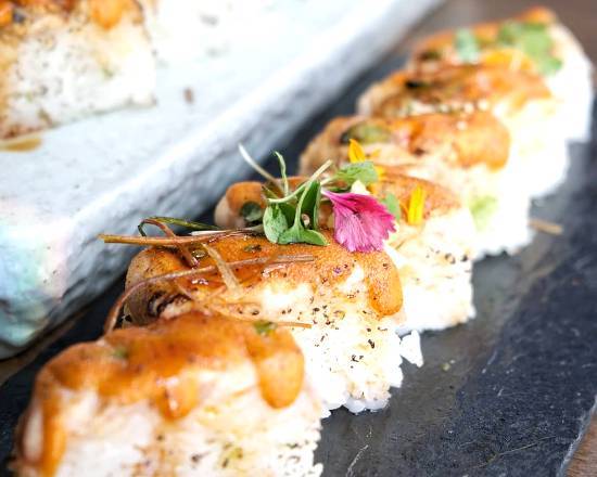 Spicy Salmon Pressed Sushi