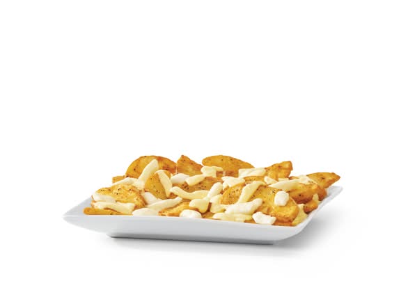 Poutine Déjeuner Au Fromage Sussie / Swiss Cheese Breakfast Poutine (Cals: 880)