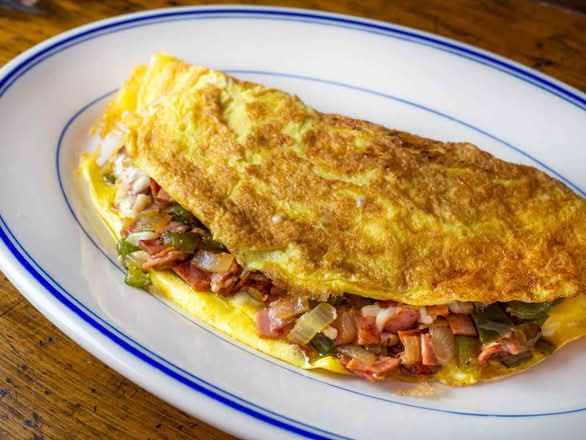 Omelette Western et fromage