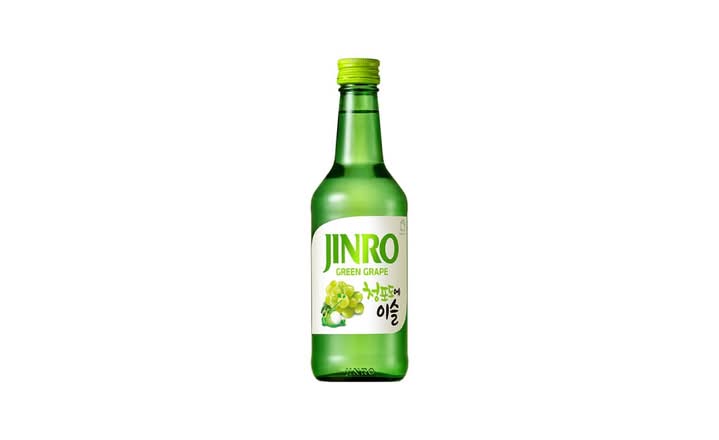Chamisul Green Grape, 360mL Soju (12.0%25 ABV)