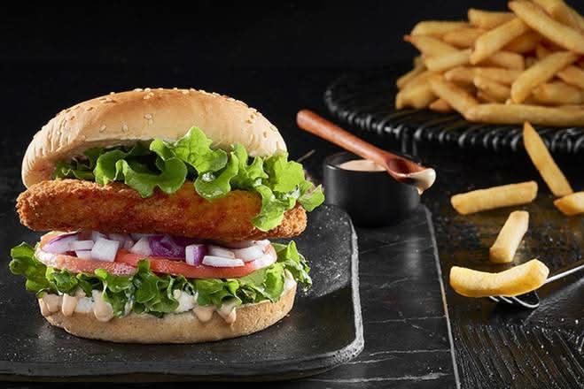 Chicken Burger with Fries